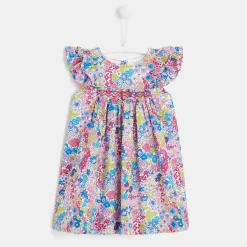 Robe-Jacadi Robe bébé fille en Liberty - lore MULTICO