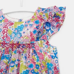 Robe-Jacadi Robe bébé fille en Liberty - lore MULTICO