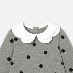 Robe-Jacadi Robe bébé fille en molleton - gris anthracite GRIS ANTHRACITE JACADI