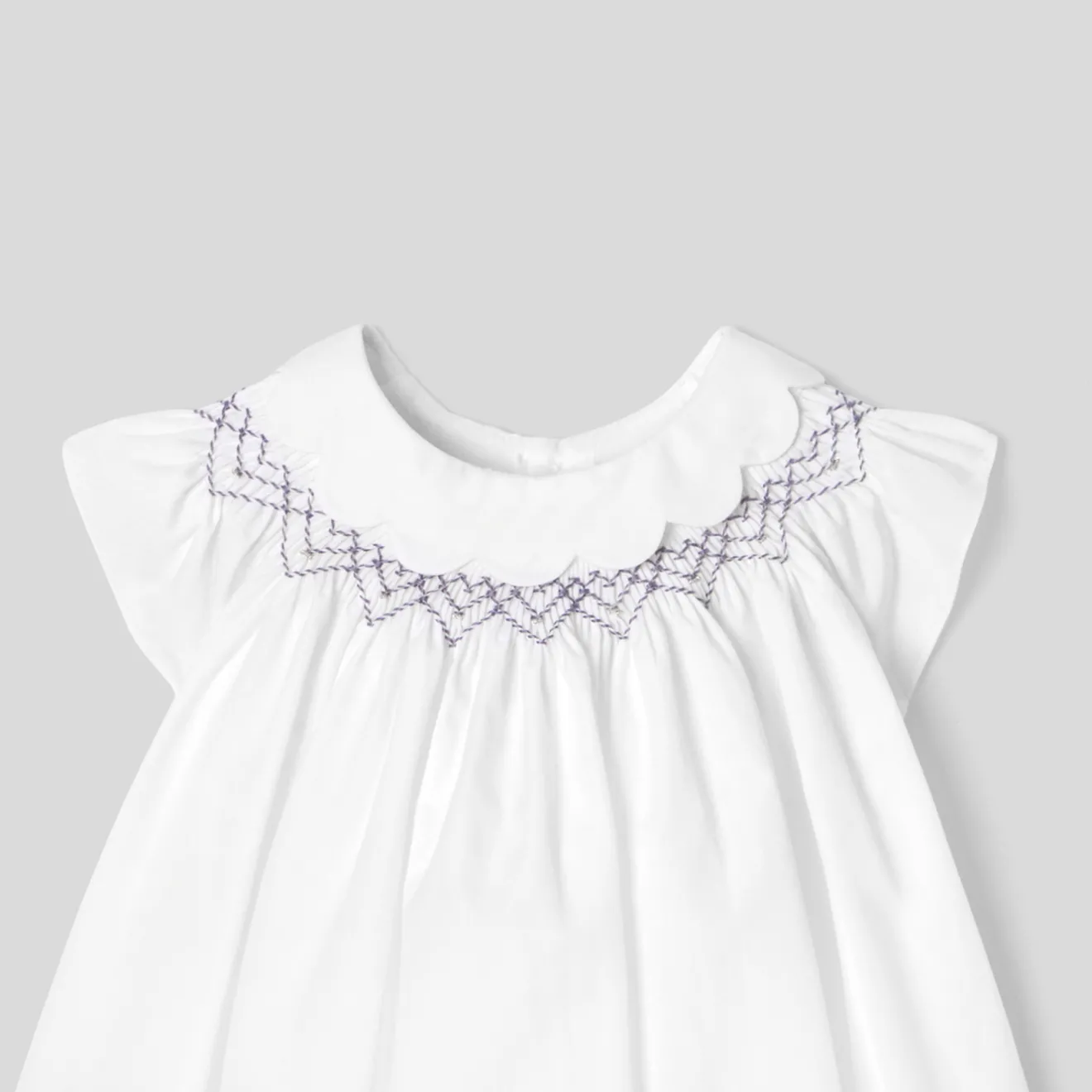 Robe-Jacadi Robe bébé fille en popeline - blanc BLANC JACADI