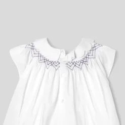 Robe-Jacadi Robe bébé fille en popeline - blanc BLANC JACADI
