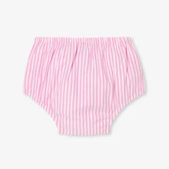 Robe-Jacadi Robe bébé fille en popeline - BLANC/ROSE