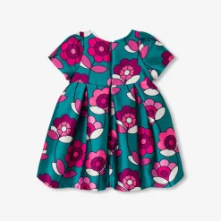 Robe-Jacadi Robe bébé fille en satin - lore BLEU/MULTICO