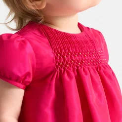 Robe-Jacadi Robe bébé fille en taffetas - ROSE BENGALE
