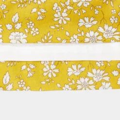 Robe-Jacadi Robe bébé fille en tissu Liberty - JAUNE/BLANC