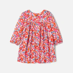 Robe-Jacadi Robe bébé fille en tissu Liberty - lore ROSE/MULTICO