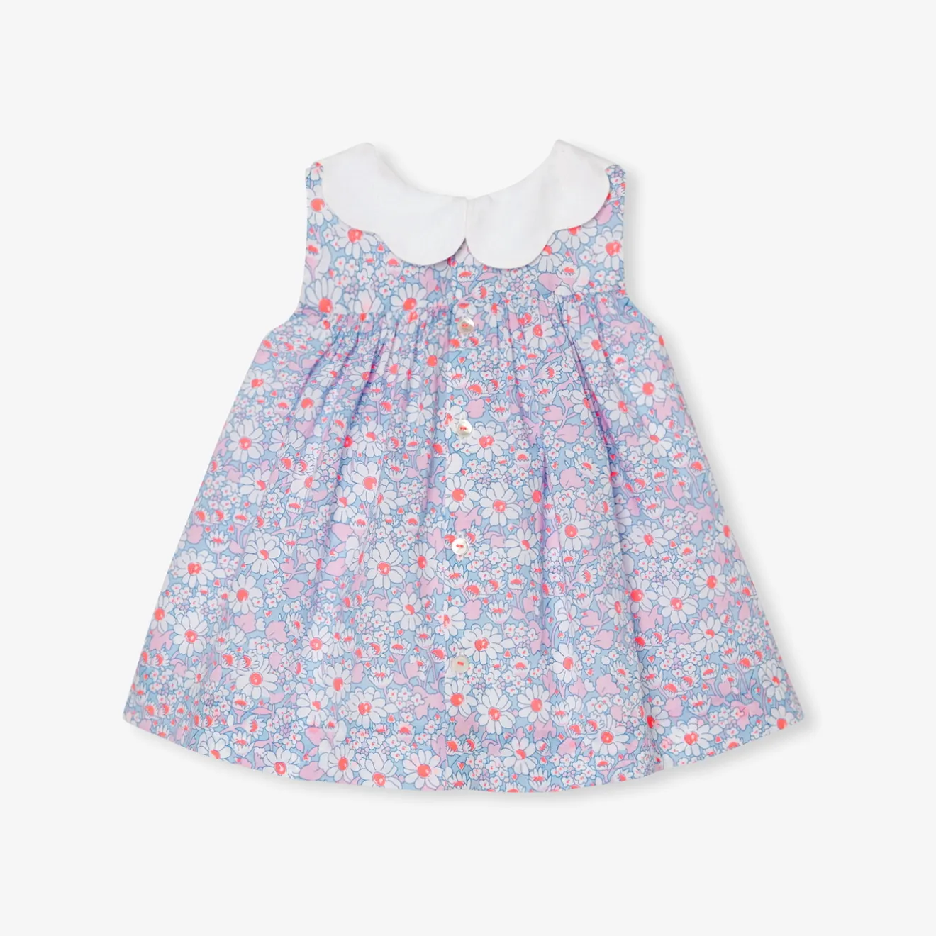 Robe-Jacadi Robe bébé fille en tissu Liberty - lore MULTICO