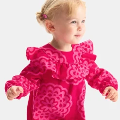 Robe-Jacadi Robe bébé fille en velours MULTICO