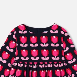 Robe-Jacadi Robe bébé fille en velours - lore MULTICO