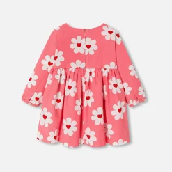 Robe-Jacadi Robe bébé fille en velours milleraies - lore ROSE/MULTICO