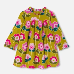 Robe-Jacadi Robe bébé fille en velours - CUMIN