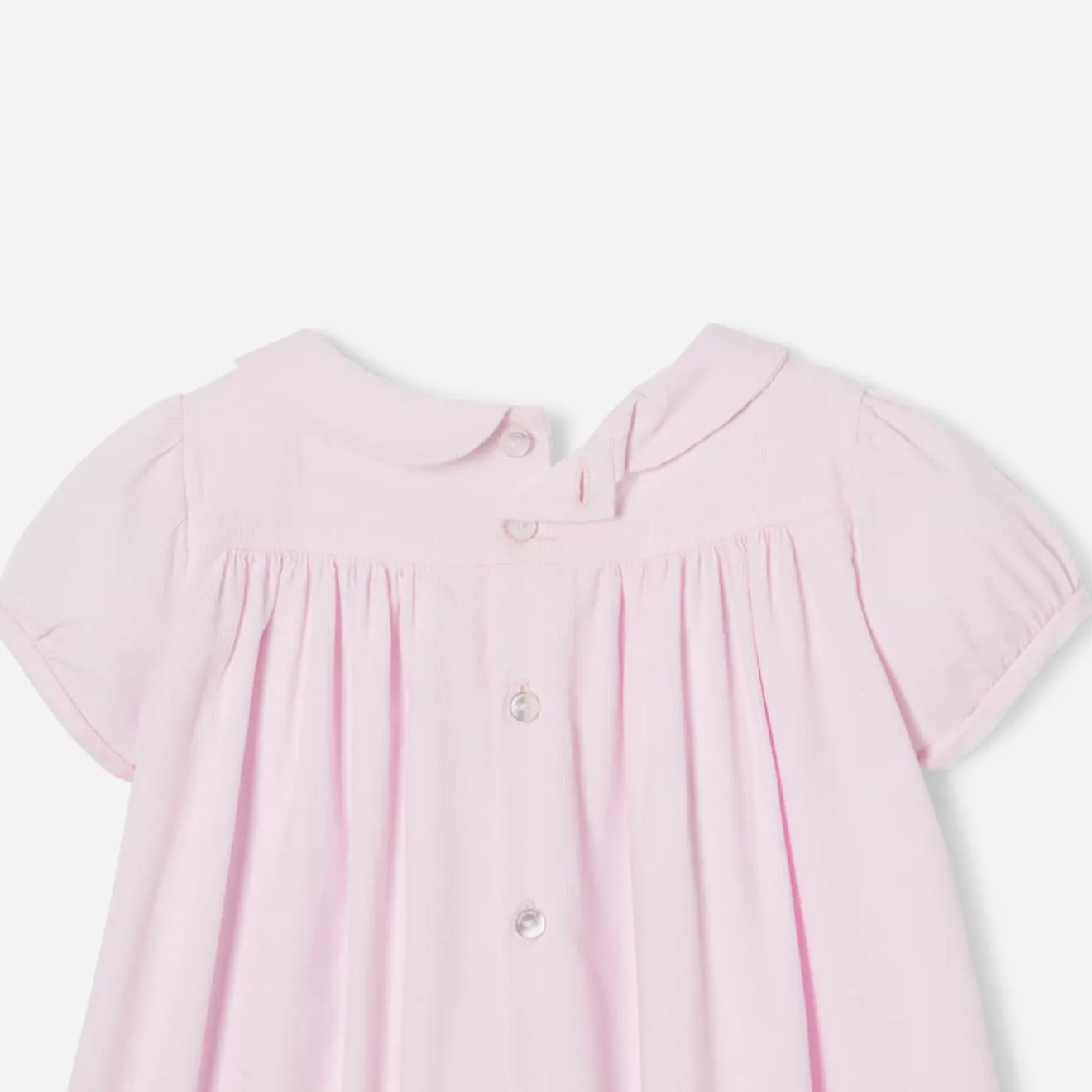 Robe-Jacadi Robe bébé fille manches ballon ROSE POUDRE JACADI