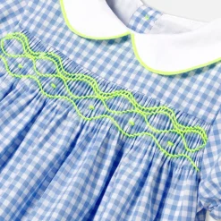 Robe-Jacadi Robe bébé fille manches courtes - BLEU/BLANC