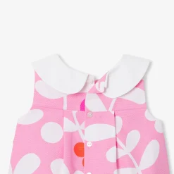 Robe-Jacadi Robe bébé fille motif végétal - lore ROSE/MULTICO