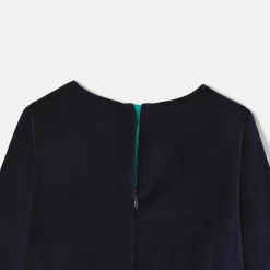 Robe Et Jupe-Jacadi Robe bi-matière enfant fille - marine MARINE JACADI