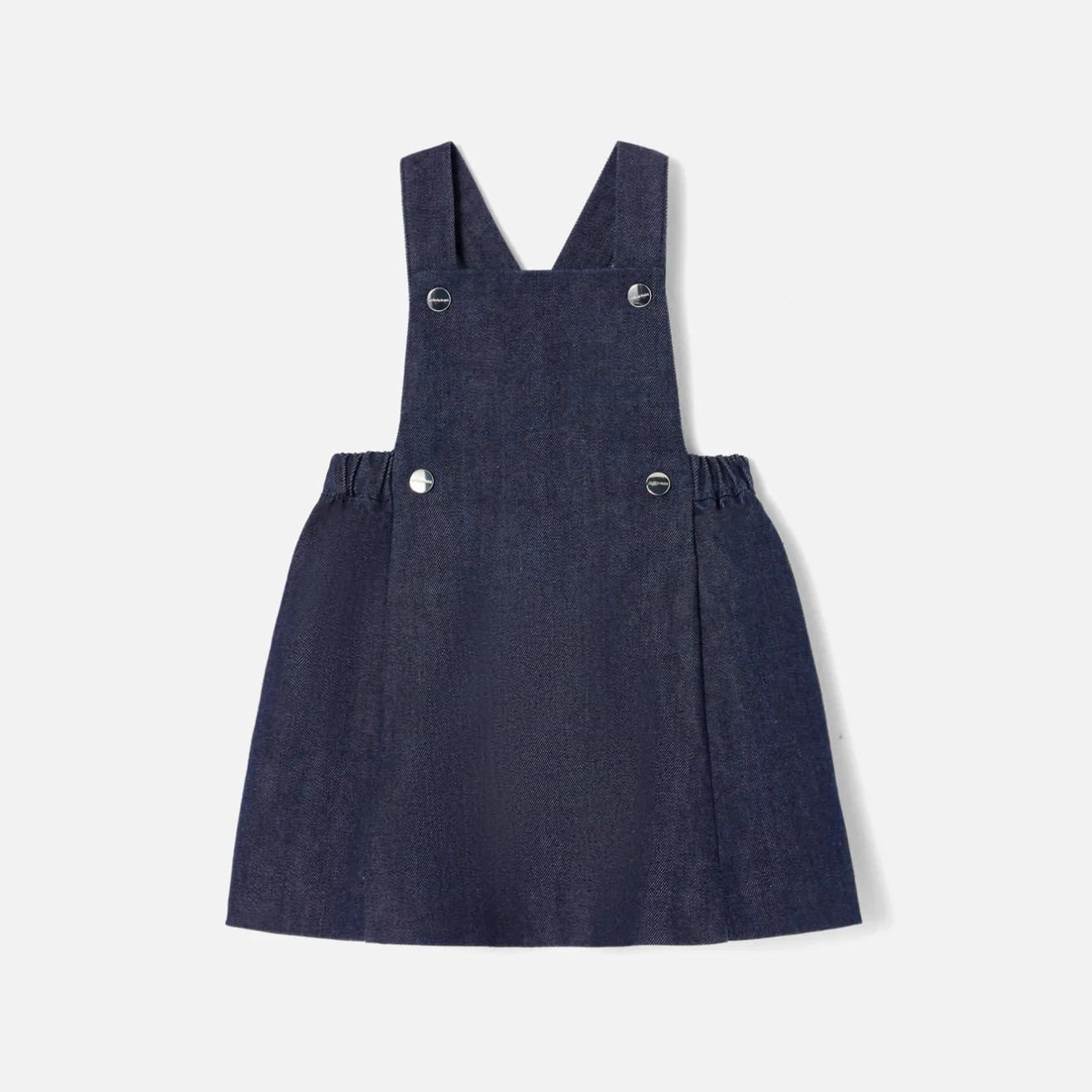 Robe-Jacadi Robe chasuble bébé fille en jean - DENIM FONCE