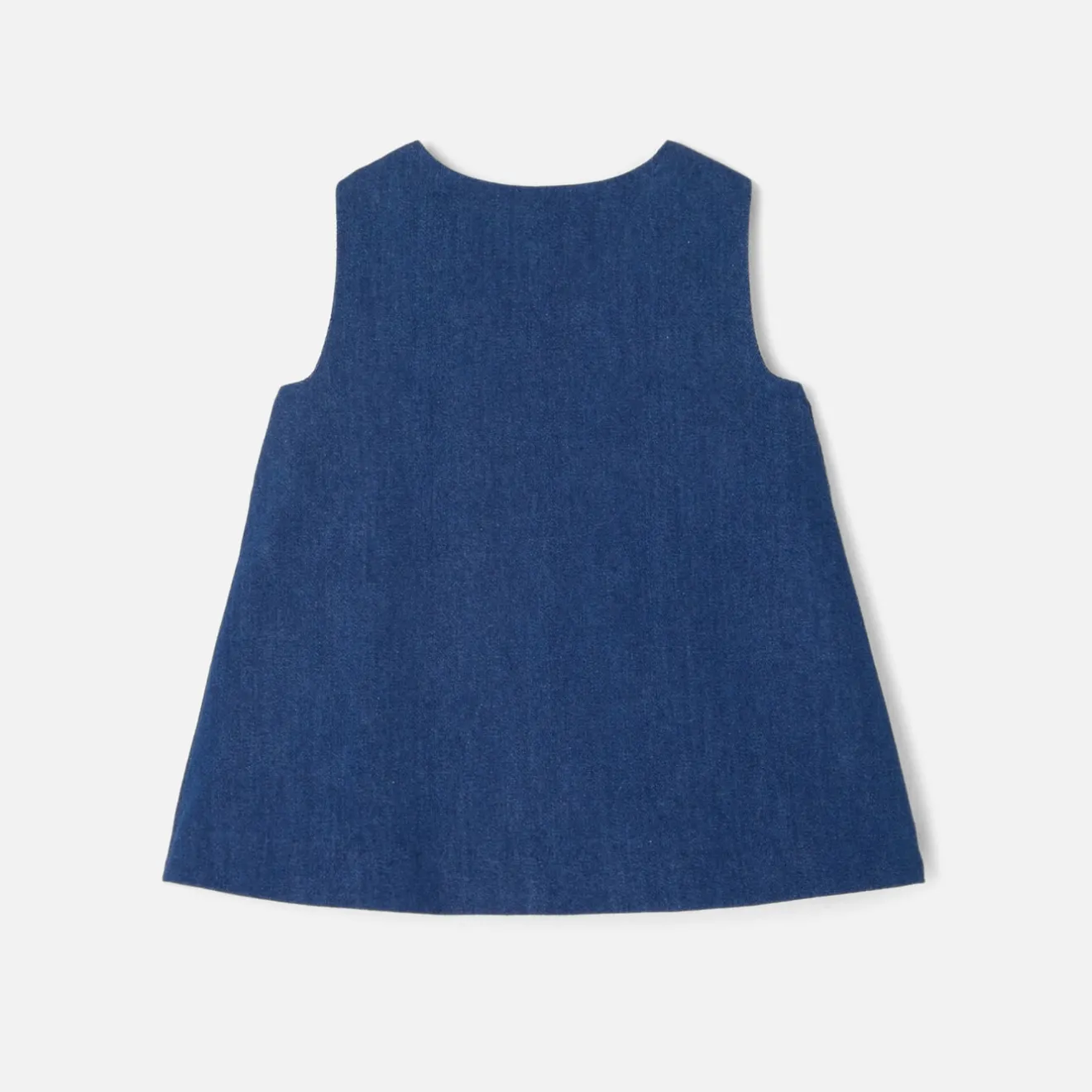 Robe-Jacadi Robe chasuble bébé fille en jean - DENIM FONCE