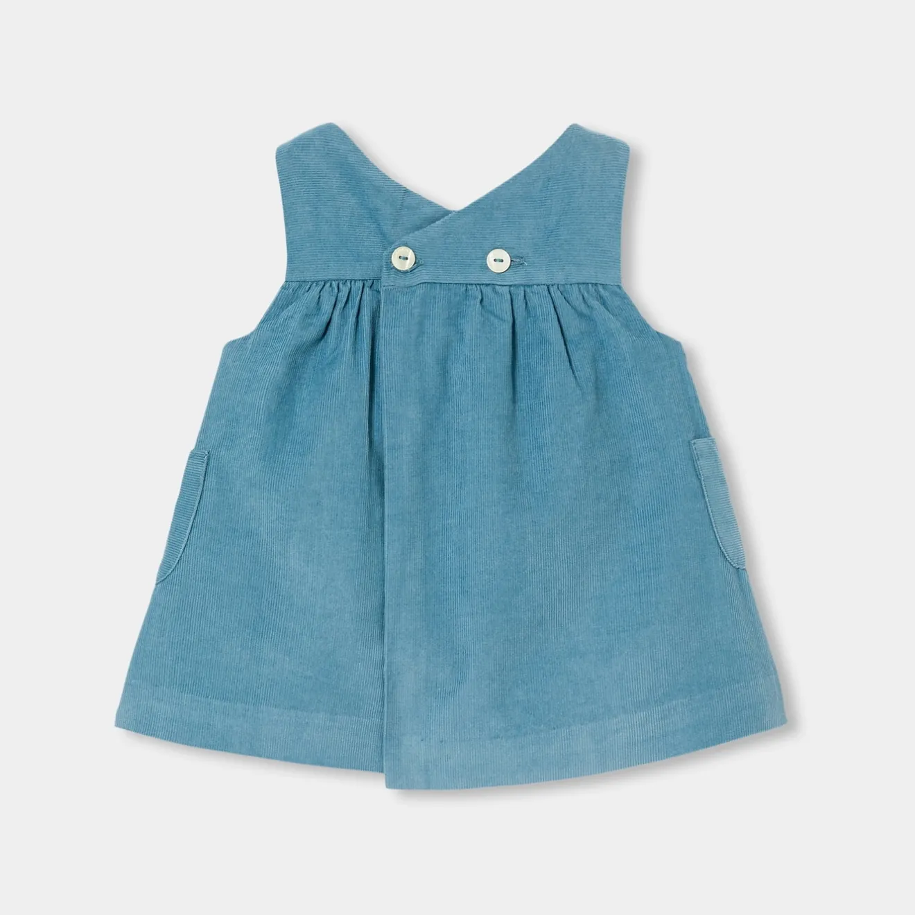 Robe-Jacadi Robe chasuble bébé fille en velours - BALTIQUE