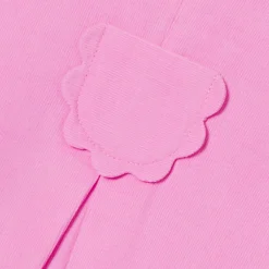 Robe-Jacadi Robe chasuble bébé fille en velours - ROSE MOYEN