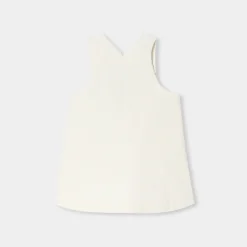 Robe-Jacadi Robe chasuble bébé fille en velours - blanc doux BLANC DOUX JACADI