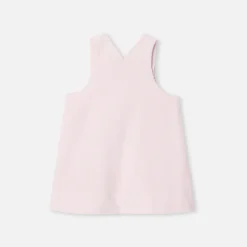 Robe-Jacadi Robe chasuble bébé fille en velours - rose poudre ROSE POUDRE JACADI