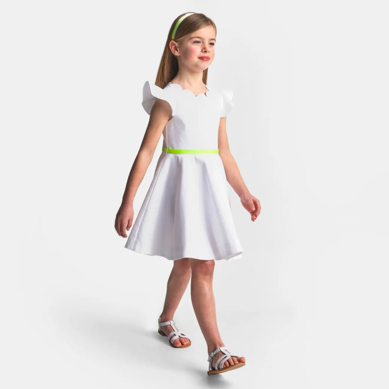 Robe Et Jupe-Jacadi Robe de cérémonie enfant fille - blanc BLANC JACADI