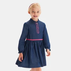Robe Et Jupe-Jacadi Robe enfant fille en jean - BLEU DENIM