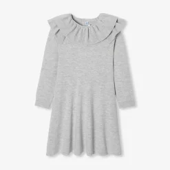 Robe Et Jupe-Jacadi Robe enfant fille en laine - gris chine clair GRIS CHINE CLAIR JACADI