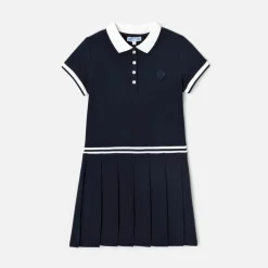 Robe Et Jupe-Jacadi Robe enfant fille en piqué de coton - marine MARINE JACADI