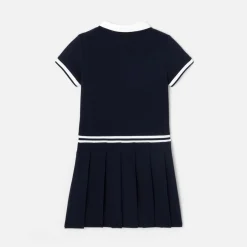 Robe Et Jupe-Jacadi Robe enfant fille en piqué de coton - marine MARINE JACADI