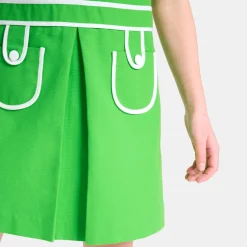 Robe Et Jupe-Jacadi Robe enfant fille en piqué alvéolé - VERT TREFLE