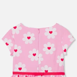 Robe Et Jupe-Jacadi Robe enfant fille en popeline - lore ROSE/MULTICO
