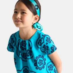 Robe Et Jupe-Jacadi Robe enfant fille en taffetas BLEU TURQUOISE