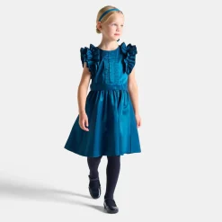 Robe Et Jupe-Jacadi Robe enfant fille en taffetas - BLEU TURQUOISE