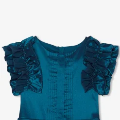 Robe Et Jupe-Jacadi Robe enfant fille en taffetas - BLEU TURQUOISE