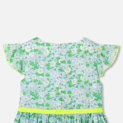 Robe Et Jupe-Jacadi Robe enfant fille en tissu Liberty BLANC/MULTICO