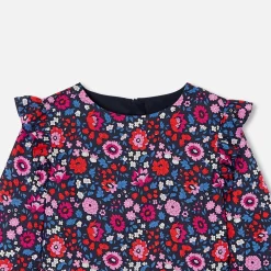 Robe Et Jupe-Jacadi Robe enfant fille en tissu Liberty - lore MARINE/MULTICO