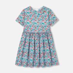 Robe Et Jupe-Jacadi Robe enfant fille en tissu Liberty - lore BLANC/MULTICO