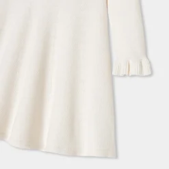 Robe Et Jupe-Jacadi Robe enfant fille en tricot - blanc doux BLANC DOUX JACADI