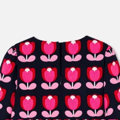 Robe Et Jupe-Jacadi Robe enfant fille en velours - lore BLEU/MULTICO