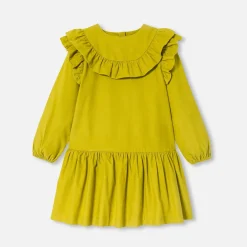 Robe Et Jupe-Jacadi Robe enfant fille en velours milleraies CUMIN