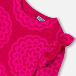 Robe Et Jupe-Jacadi Robe enfant fille imprimé rosace - lore ROSE/MULTICO