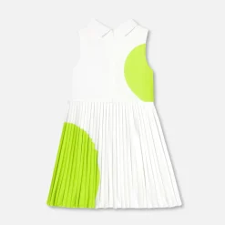 Robe Et Jupe-Jacadi Robe esprit tennis enfant fille - BLANC/VERT