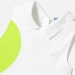 Robe Et Jupe-Jacadi Robe esprit tennis enfant fille - BLANC/VERT
