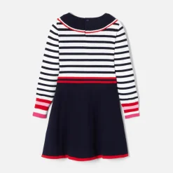 Robe Et Jupe-Jacadi Robe manches longues enfant fille - BLANC/MARINE