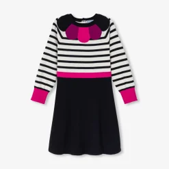 Robe Et Jupe-Jacadi Robe manches longues enfant fille - BLANC/MARINE