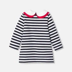 Robe-Jacadi Robe marinière bébé fille - BLANC/MARINE