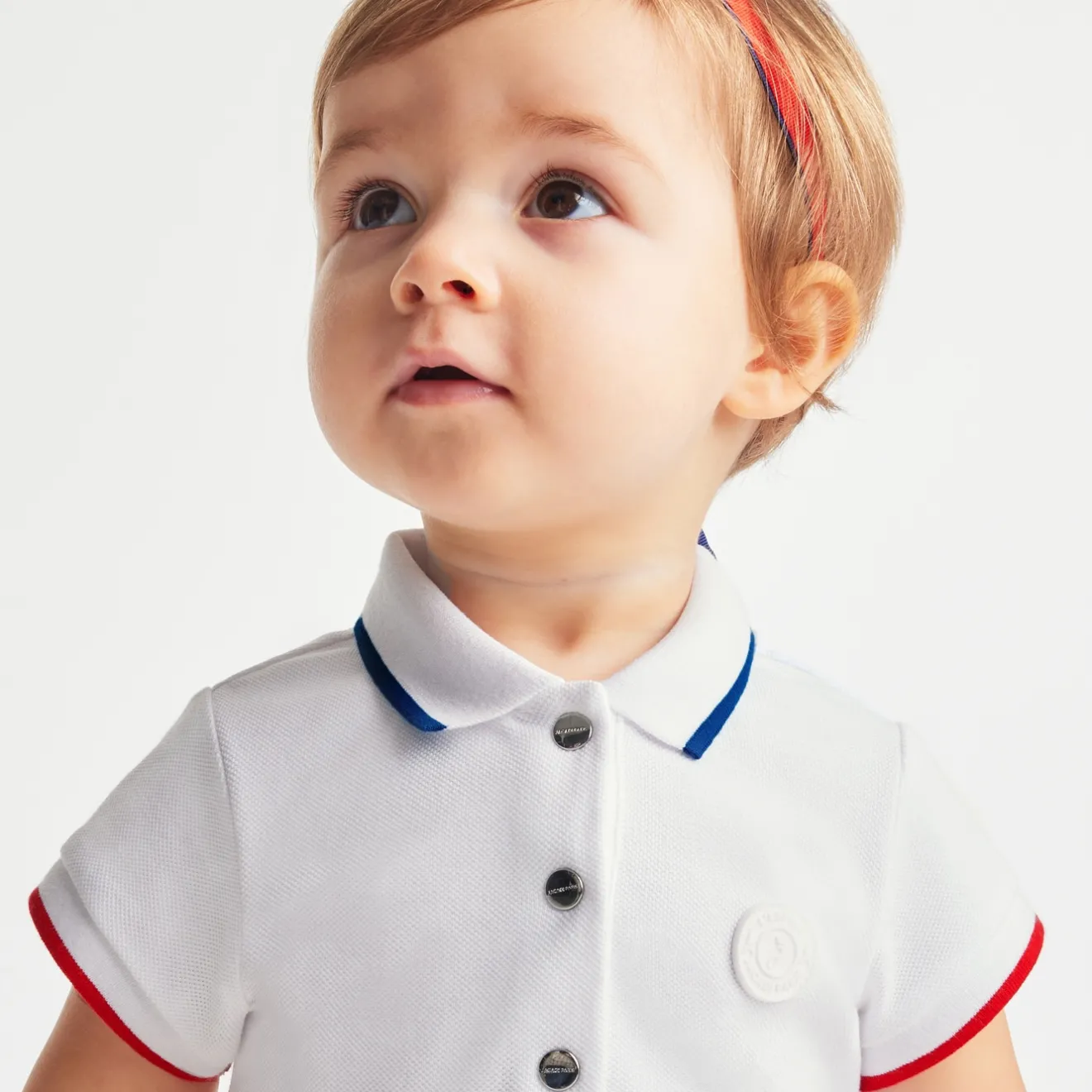 Robe-Jacadi Robe polo bébé fille - BLANC/ROUGE