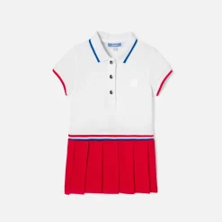 Robe-Jacadi Robe polo bébé fille - BLANC/ROUGE