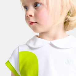 Robe-Jacadi Robe polo bébé fille - lore BLANC/MULTICO